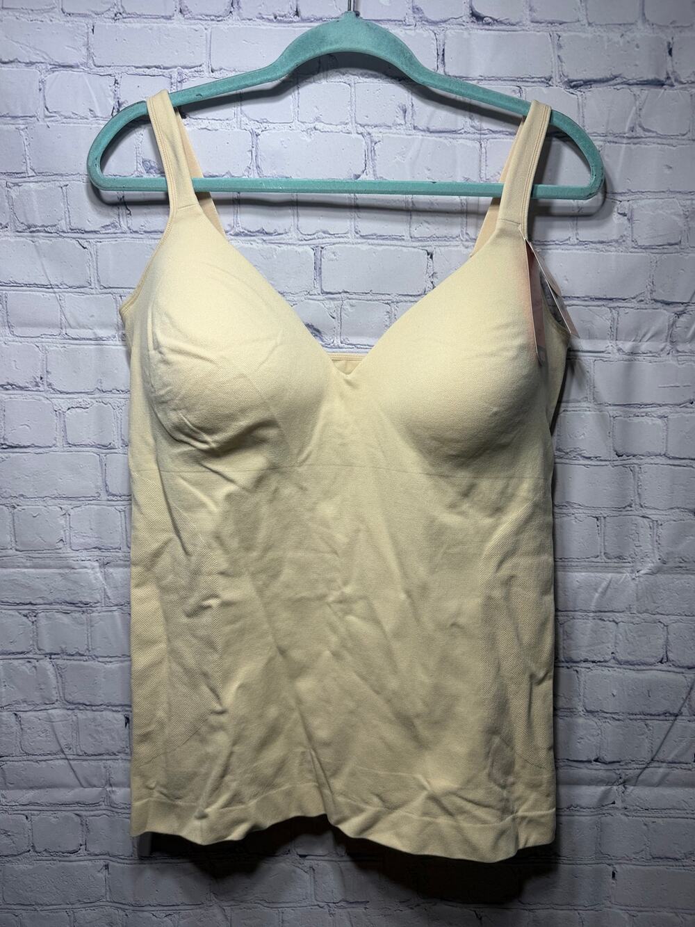 Shapermint Womens Sweetheart Built-In Bra Shaper Cami Tan Sz 3XL NWT